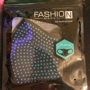 Fashion Mask with blue studs